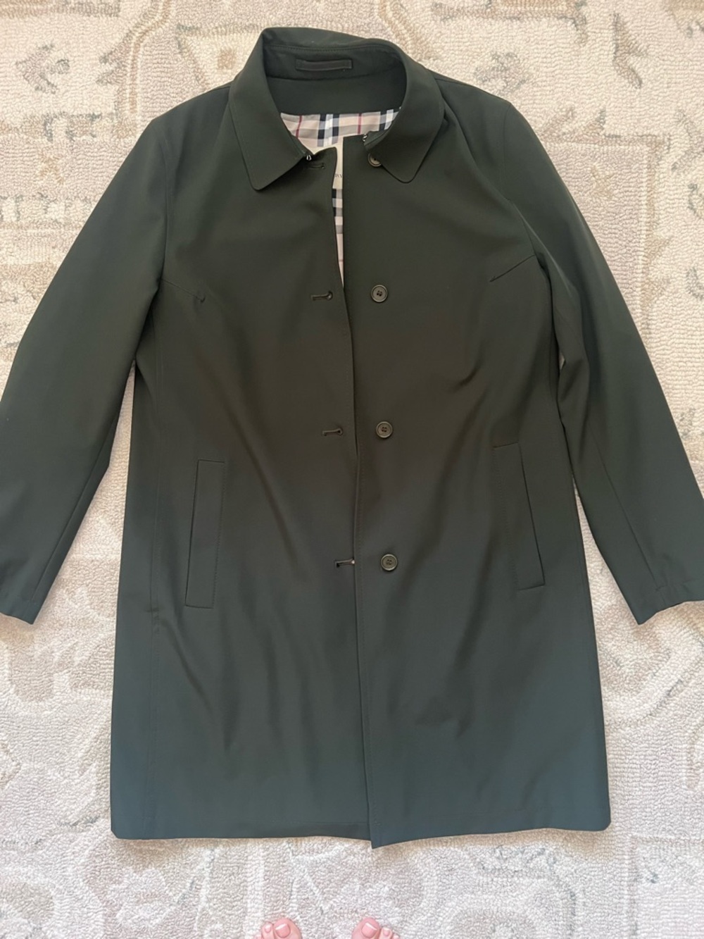 BURBERRY London green coat